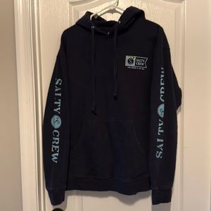 Salty crew, hoodie, men’s large, navy